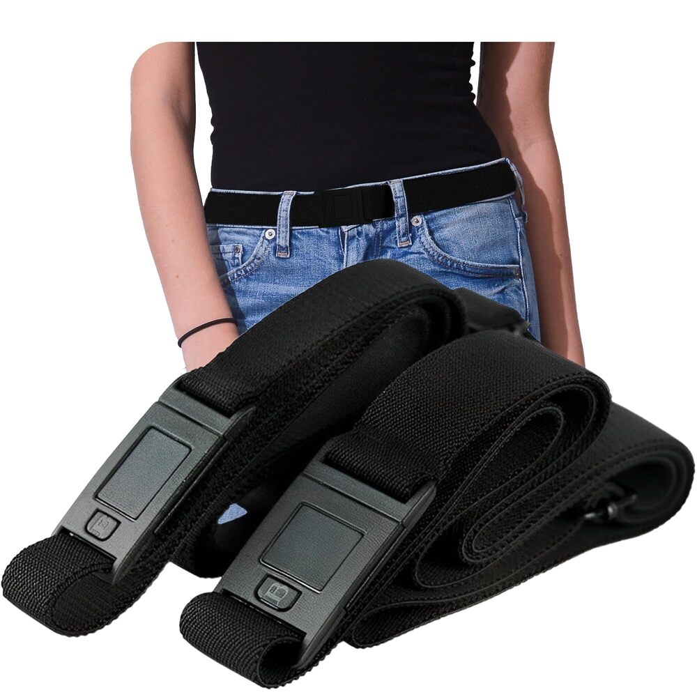 2617 Easily Adjustable Elastic Flat Buckle No Show Belts For Women –